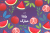 طرح گرافیکی EPS و Ai تبریک شب یلدا رایگان به همراه هندوانه و انار قرمز یلدایی به زبان فارسی و انگلیسی